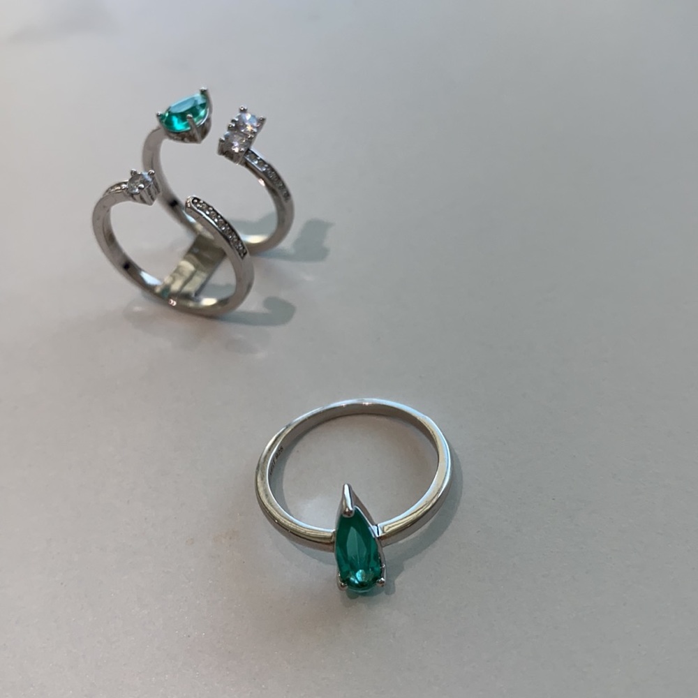 925 silver Ring Set - Picture 5 of 5